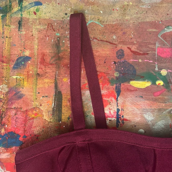 Lulus Bodycon Mini Dress - Berry - XS - Picture 4 of 12